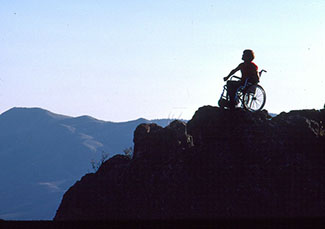 Wheelchair Overlooking Valley